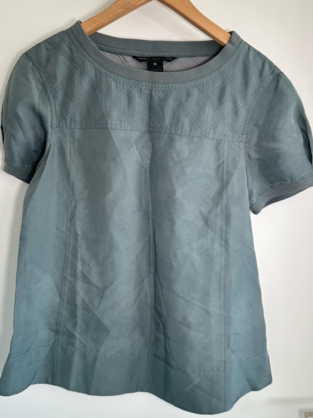 Marc by Marc Jacobs Short Sleeve Crewneck Top - Slate Blue